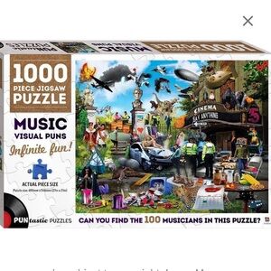 Puntastic Puzzles Music Jigsaw Puzzle NIB 1000 pieces Hasbro NWT